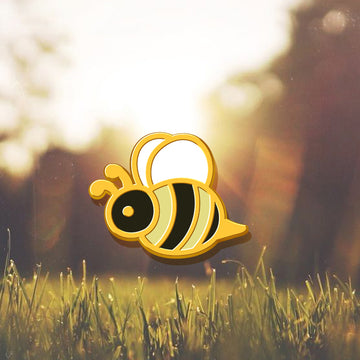 Cute Bee Enamel Pin, Kawaii Animal Brooch